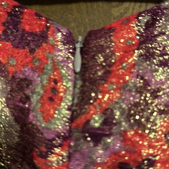 STUNNING ladies XS ANTHROPOLOGY WREN festive dress with sequins, shimmer+lined - Picture 3 of 12